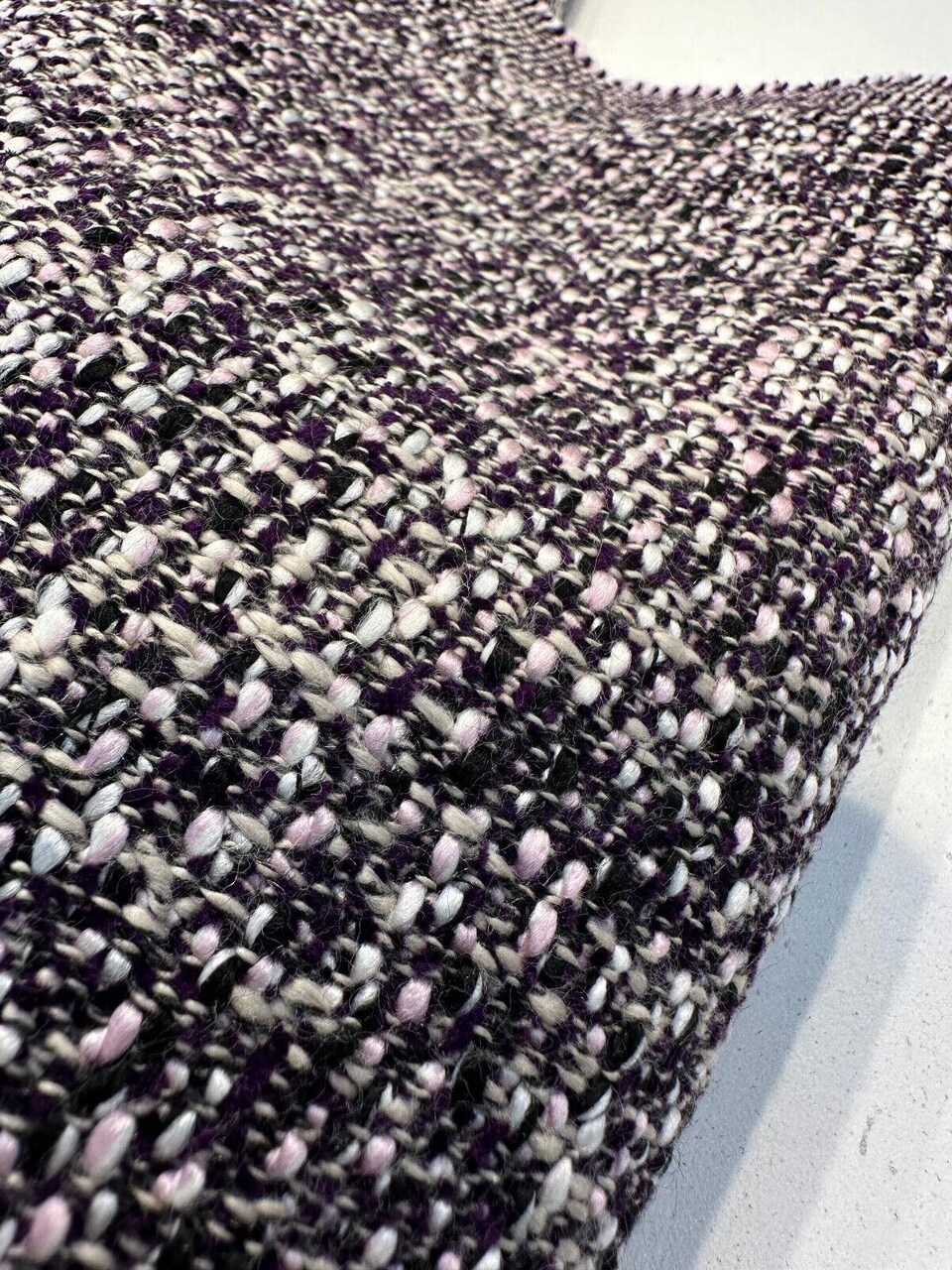 1 Yard Purple Tweed Valley Forge Chenille Upholstery Fabric 65% Polyester 25% Cotton 10% Viscose